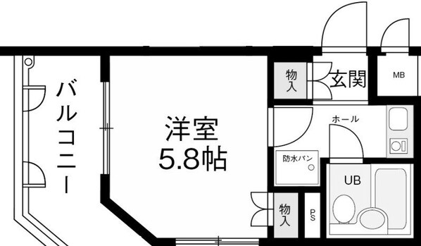 武庫川駅 徒歩1分 7階の物件間取画像